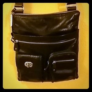 Brighton Black Leather Cross Body